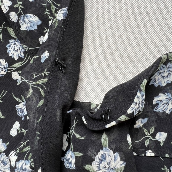 ASTR At First Sight Floral Tiered Ruffle High-Low Maxi Dress - Picture 8 of 10